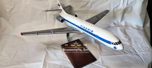 Sud Aviation Super Caravelle Finnair Aircraft with detailed craftsmanship.